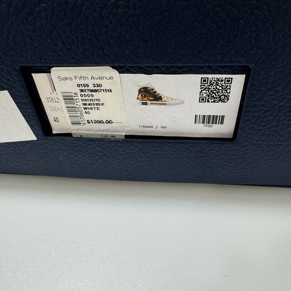 Dior B23 High Top Sneakers AsteroDior White Men’s EU 40/US 7 - Picture 8 of 9